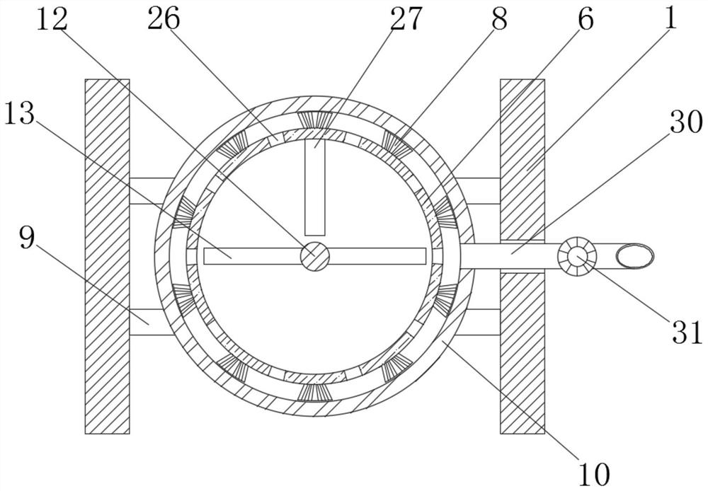 Steel slag concrete stirring device convenient to clean