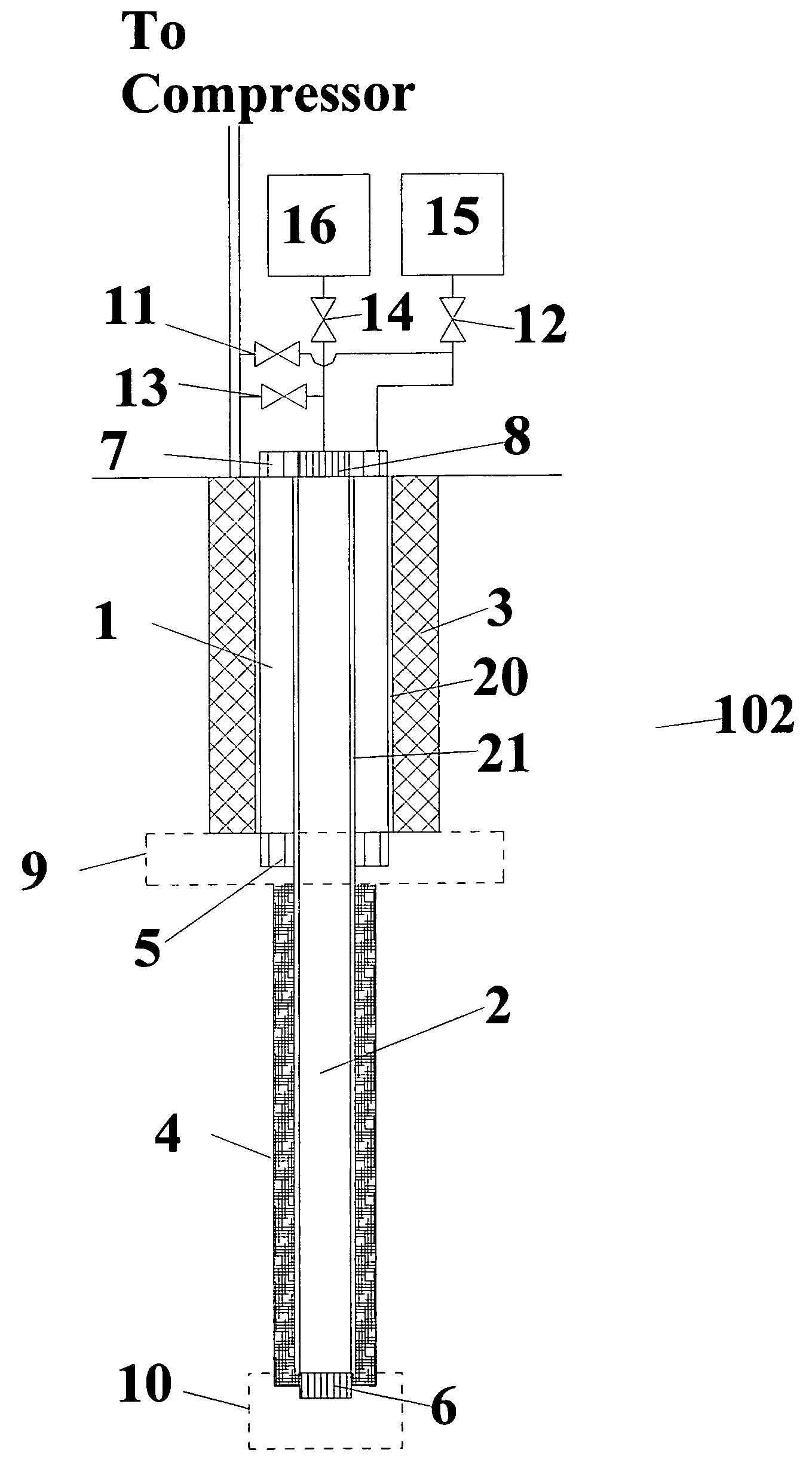 Co-axial multi-stage pulse tube for helium recondensation