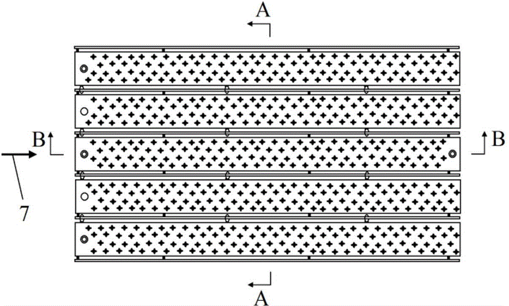 Self-deformation available type combined ecological floating bed not hindering river flood discharge