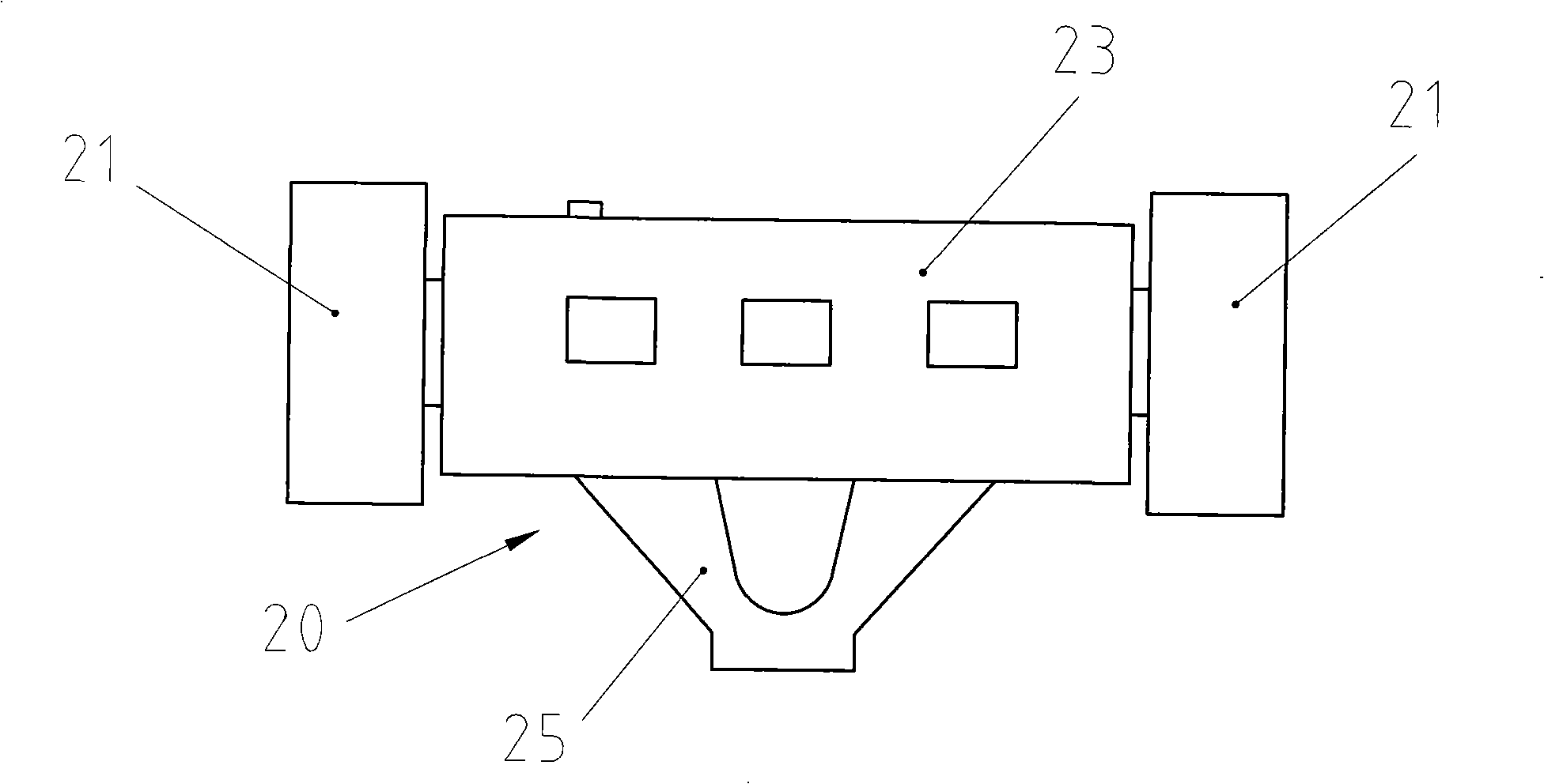 Casting type miniature robot of spring vibration reduction inflatable wheel with omnidirectional buffer capacity