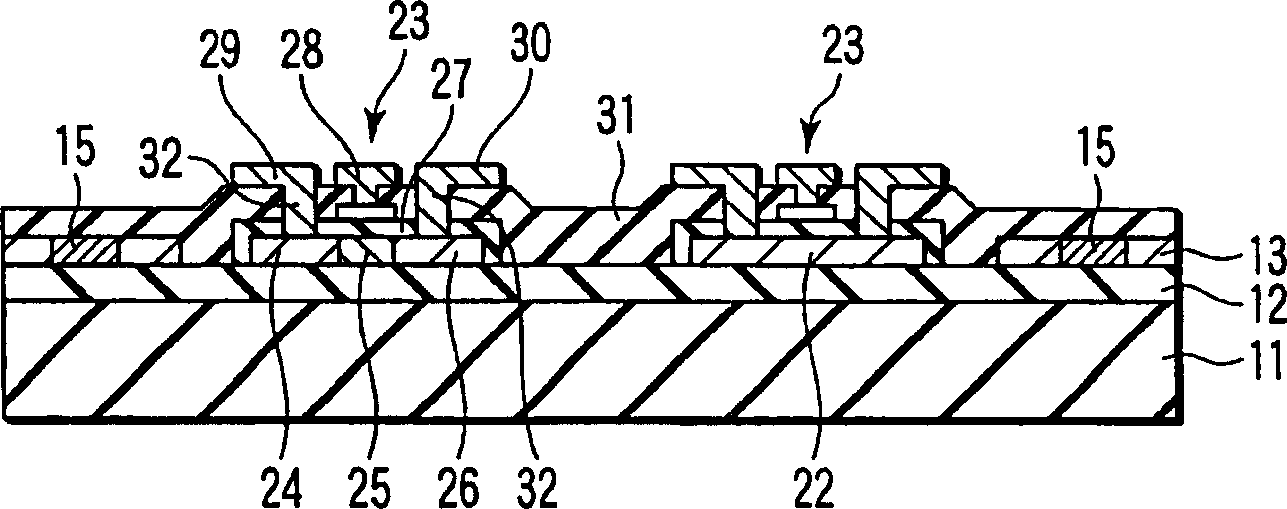 Semiconductor device including semiconductor thin film, which is subjected to heat treatment to have alignment mark, crystallizing method for the semiconductor thin film, and crystallizing apparatus f