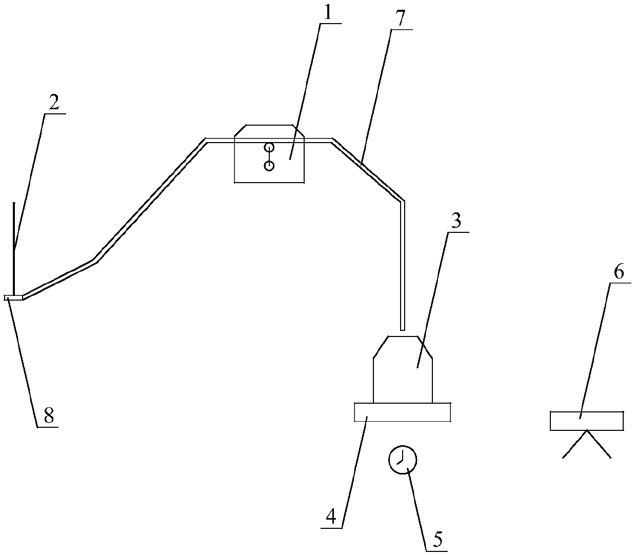 Entrained air concentration measuring device and method