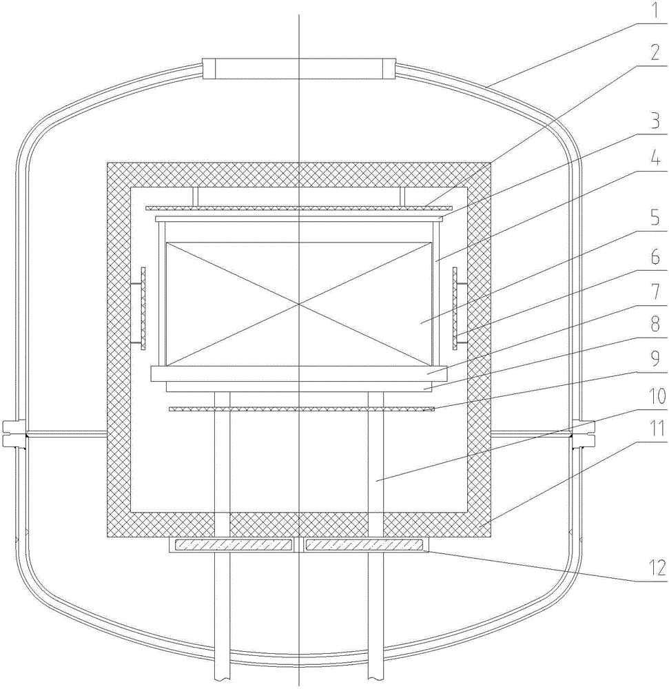 Full monocrystalline silicon ingot furnace