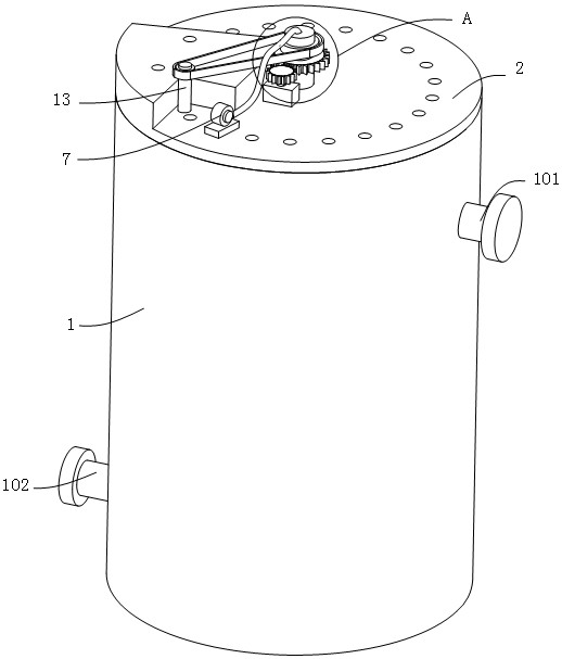 Aerator for sewage treatment and treatment method thereof