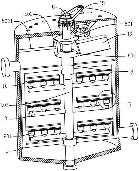 Aerator for sewage treatment and treatment method thereof