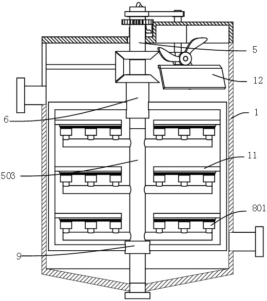 Aerator for sewage treatment and treatment method thereof