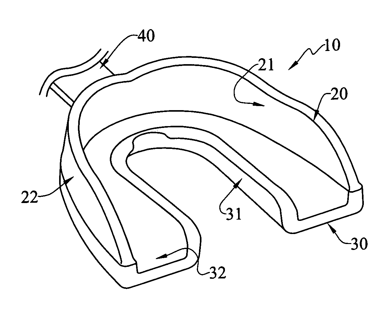 Mouth guard for braces