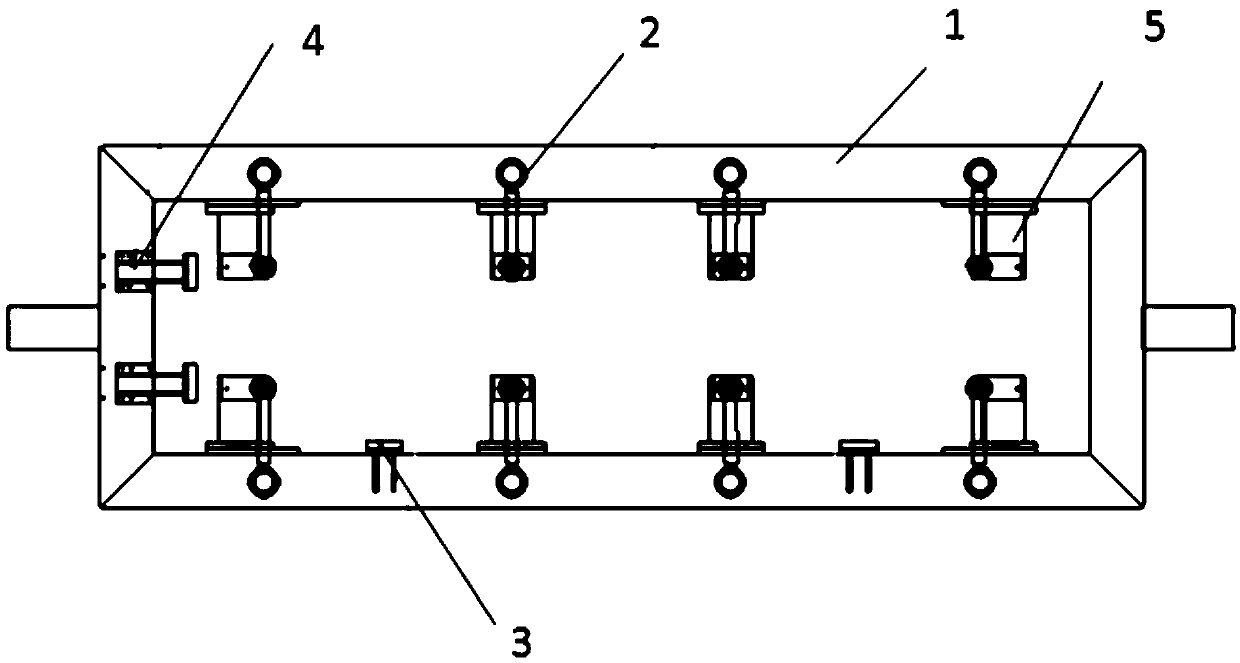 Universal welding tool for sleeper beam of subway rail vehicle and welding method thereof