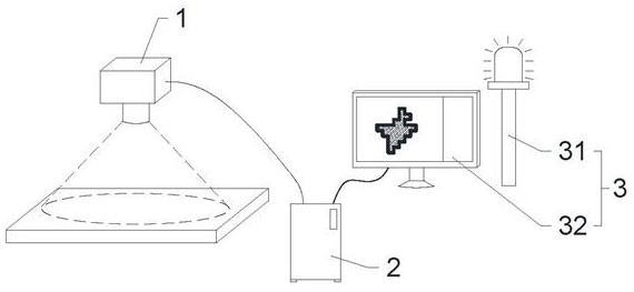 Foreign matter detection method and system based on yellow foreign matter defects