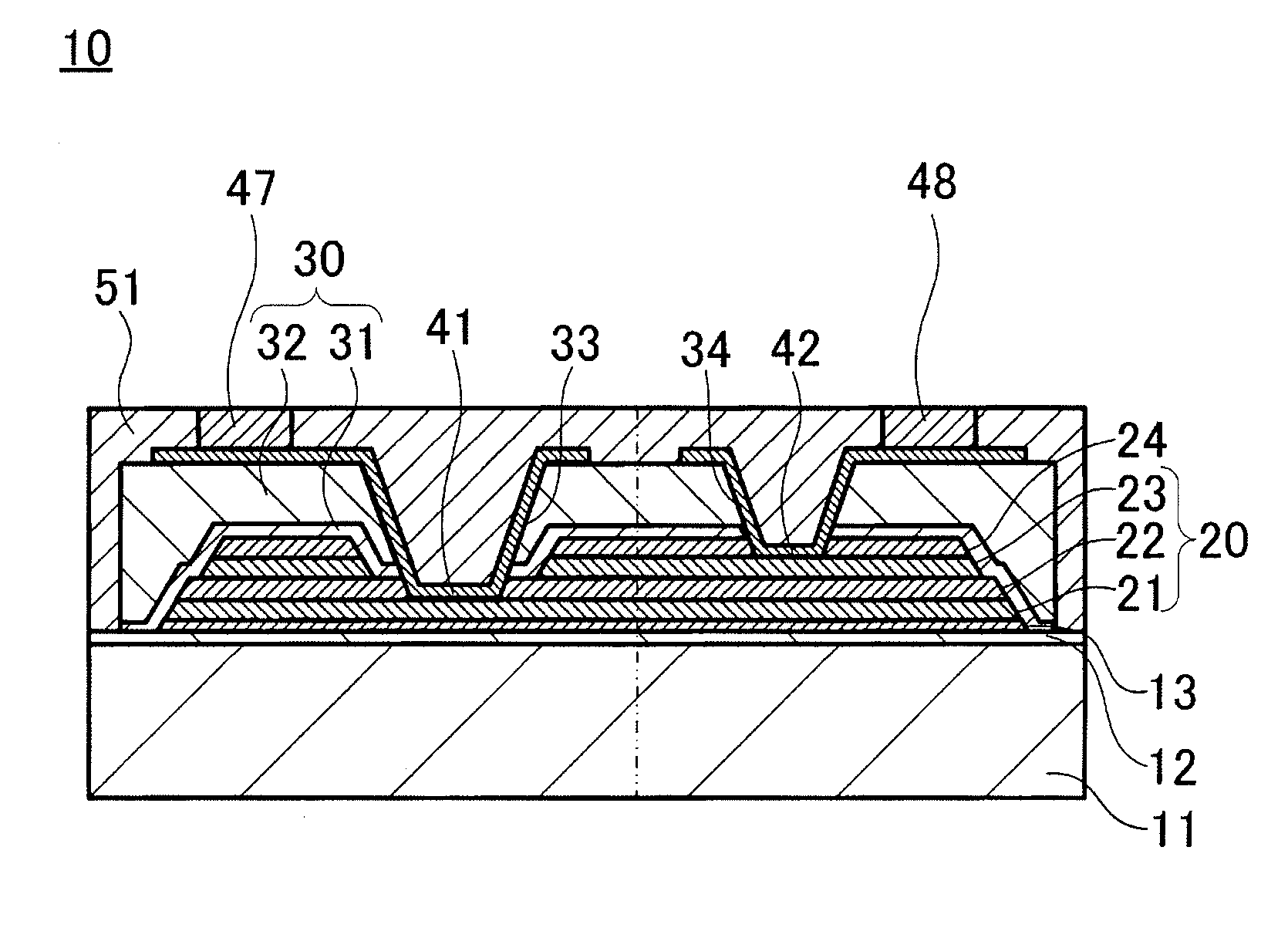 Dielectric thin film element, antifuse element, and method of producing dielectric thin film element