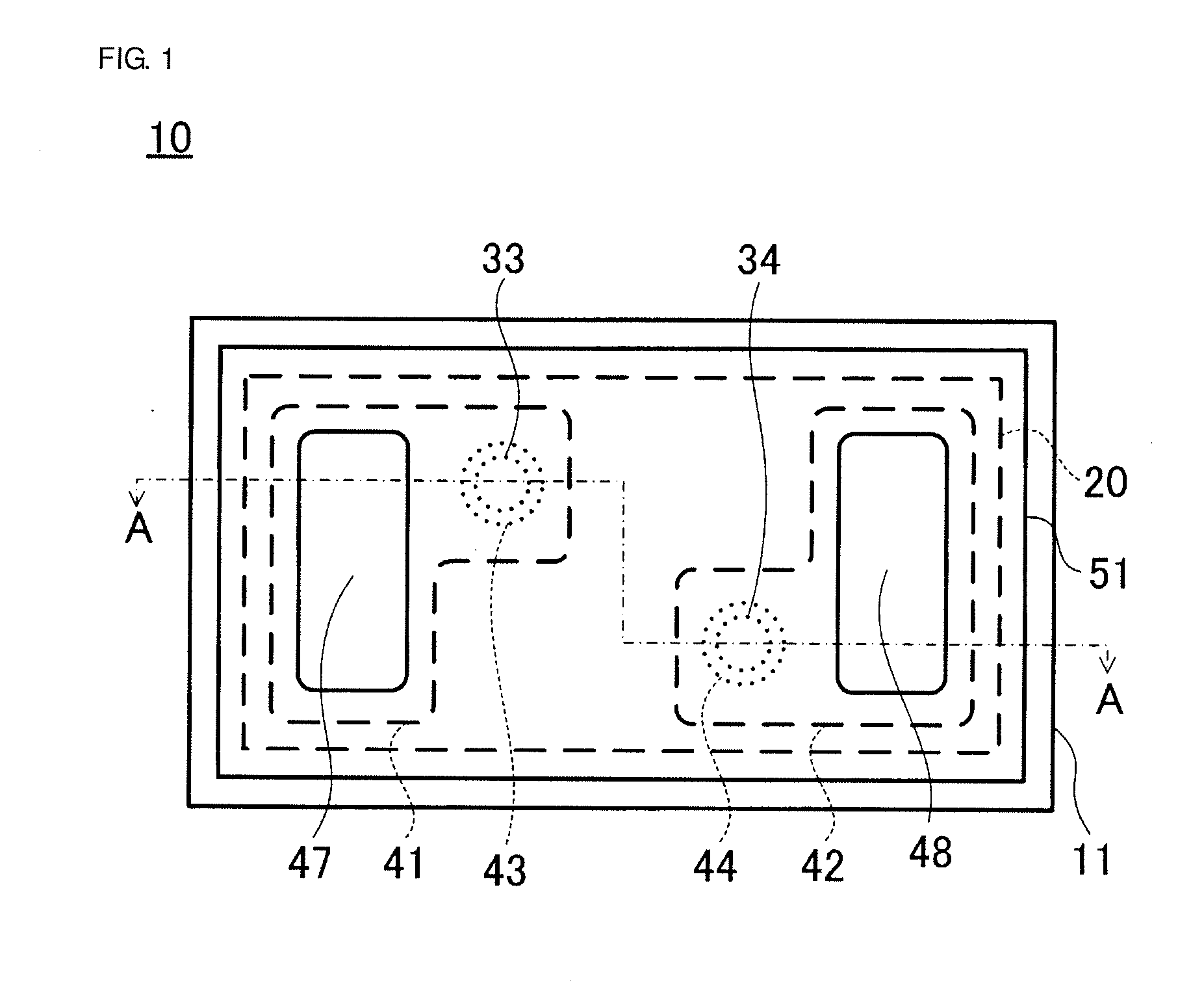 Dielectric thin film element, antifuse element, and method of producing dielectric thin film element