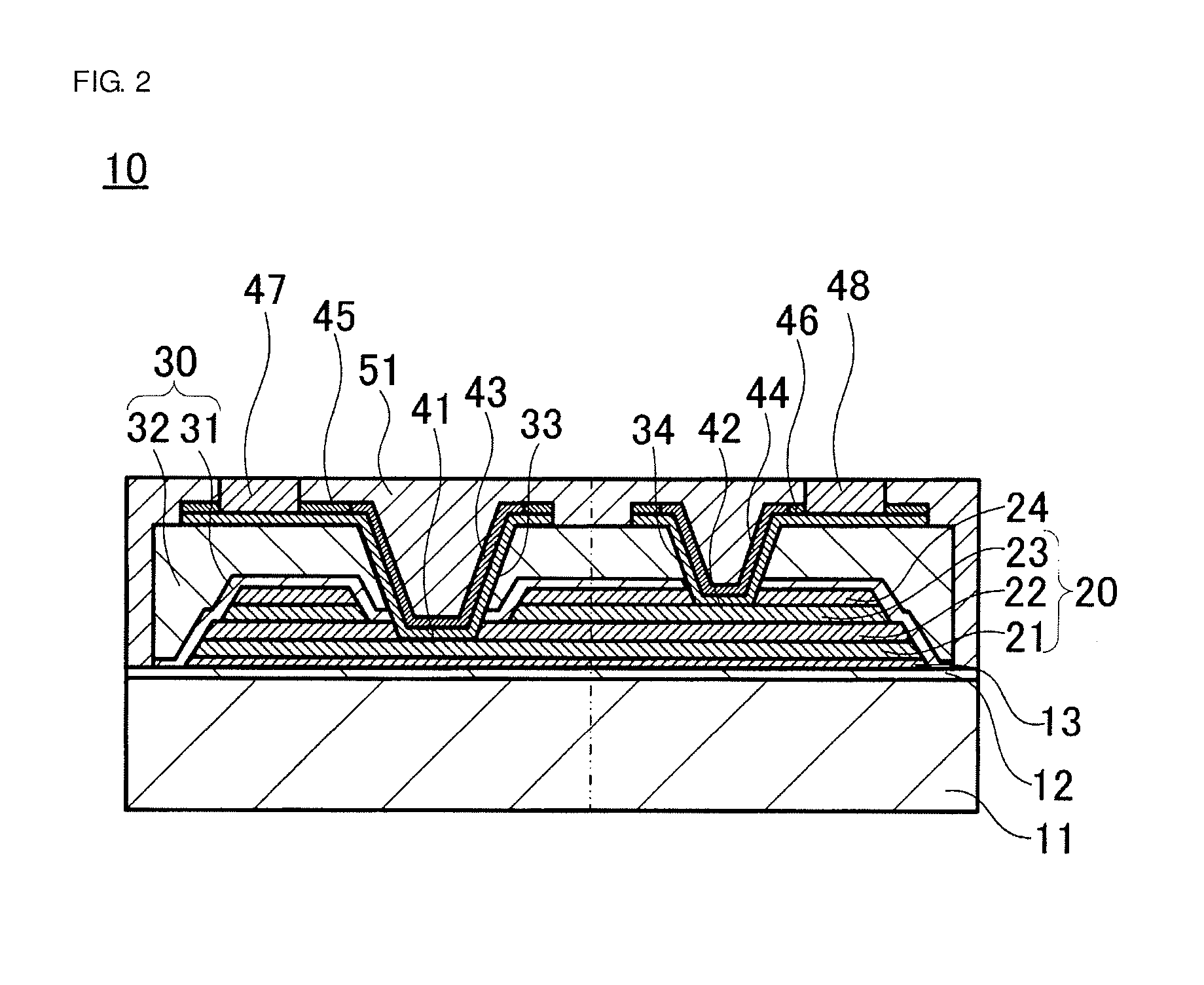 Dielectric thin film element, antifuse element, and method of producing dielectric thin film element