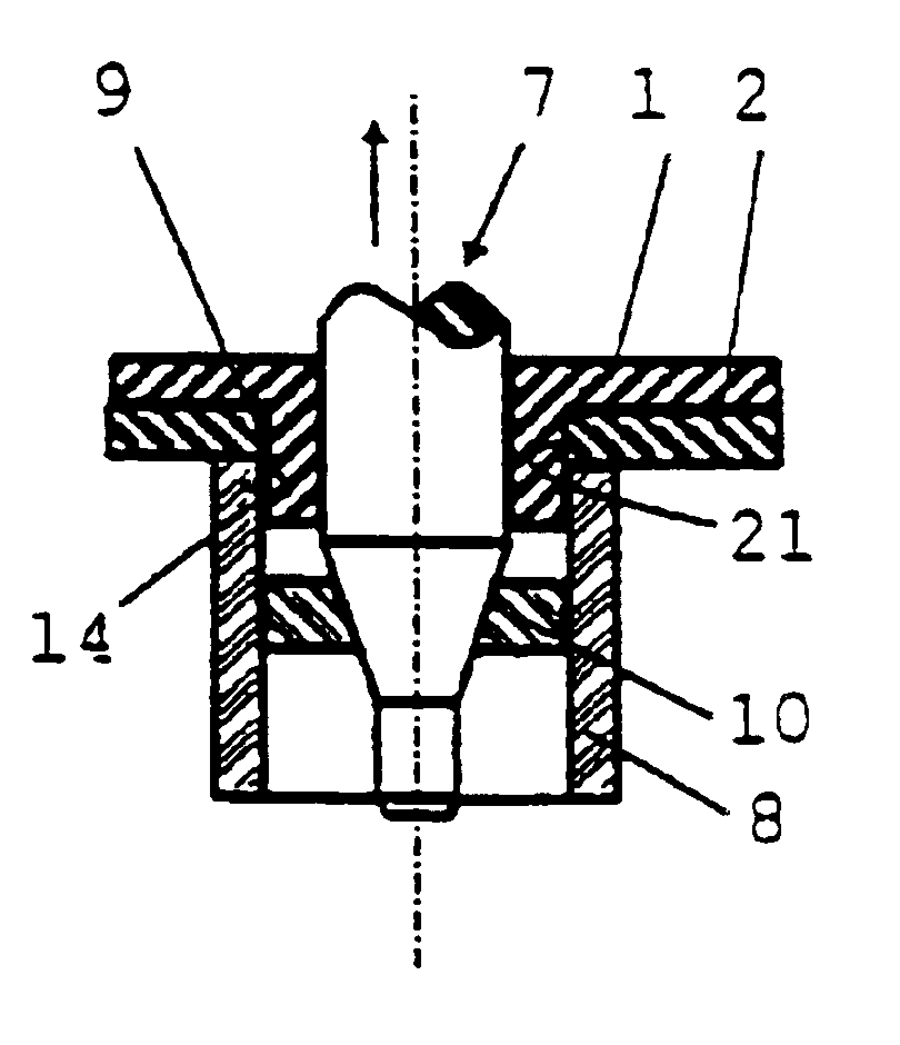 Method for producing an eyelet