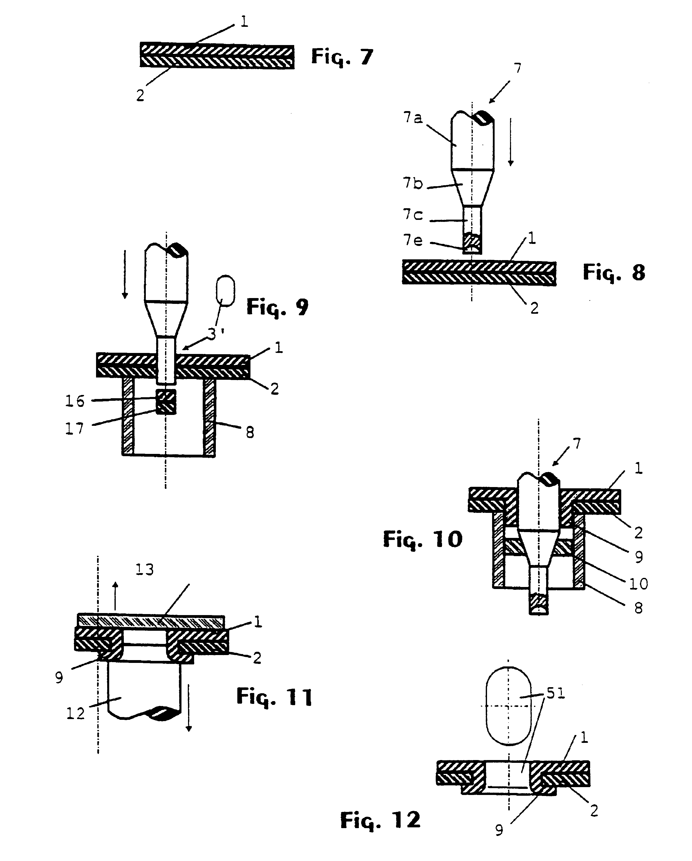 Method for producing an eyelet