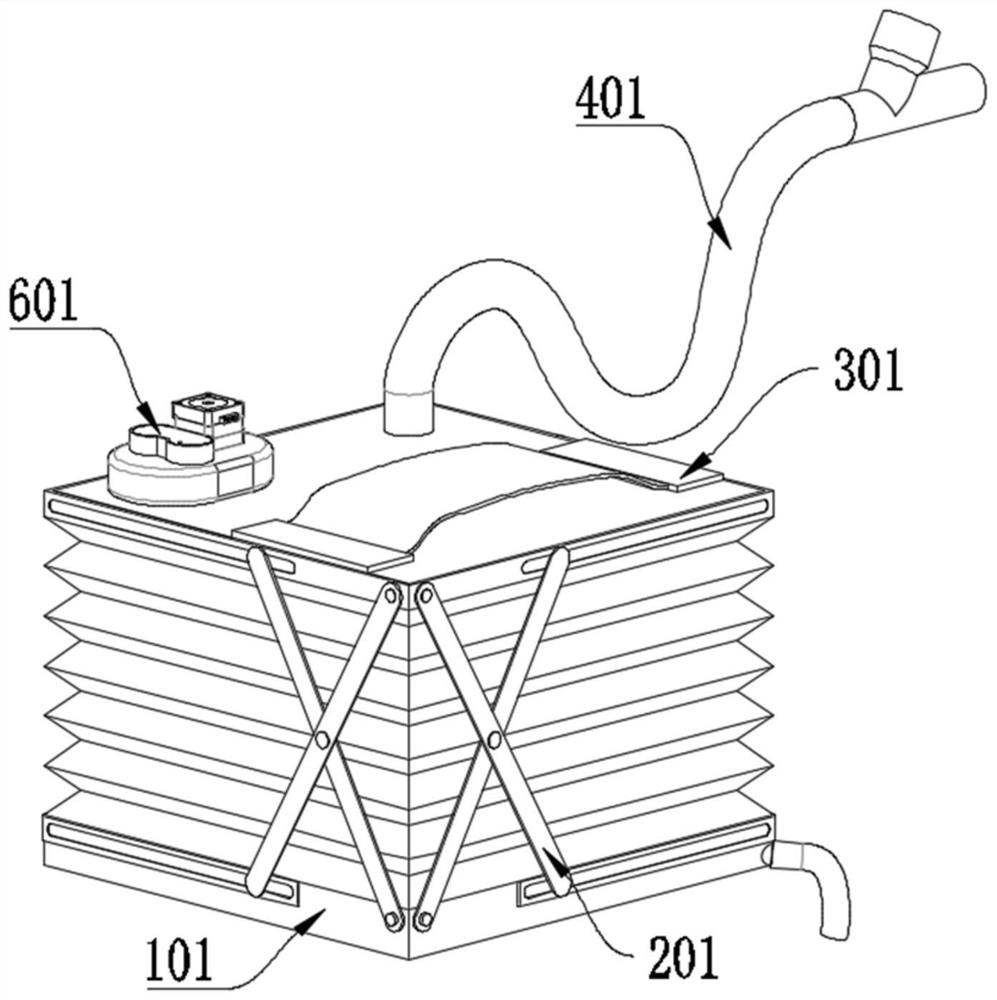 Urethral catheterization device convenient to store and used for nursing old bedridden patient