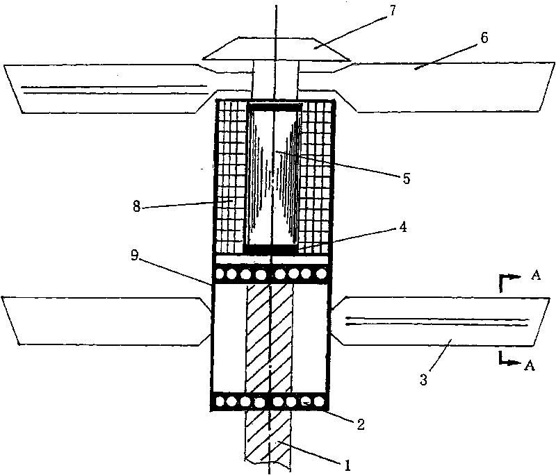 Vertical-axis wind driven generator with double layers of wind wheels and method thereof for speeding up rotation of wind wheel