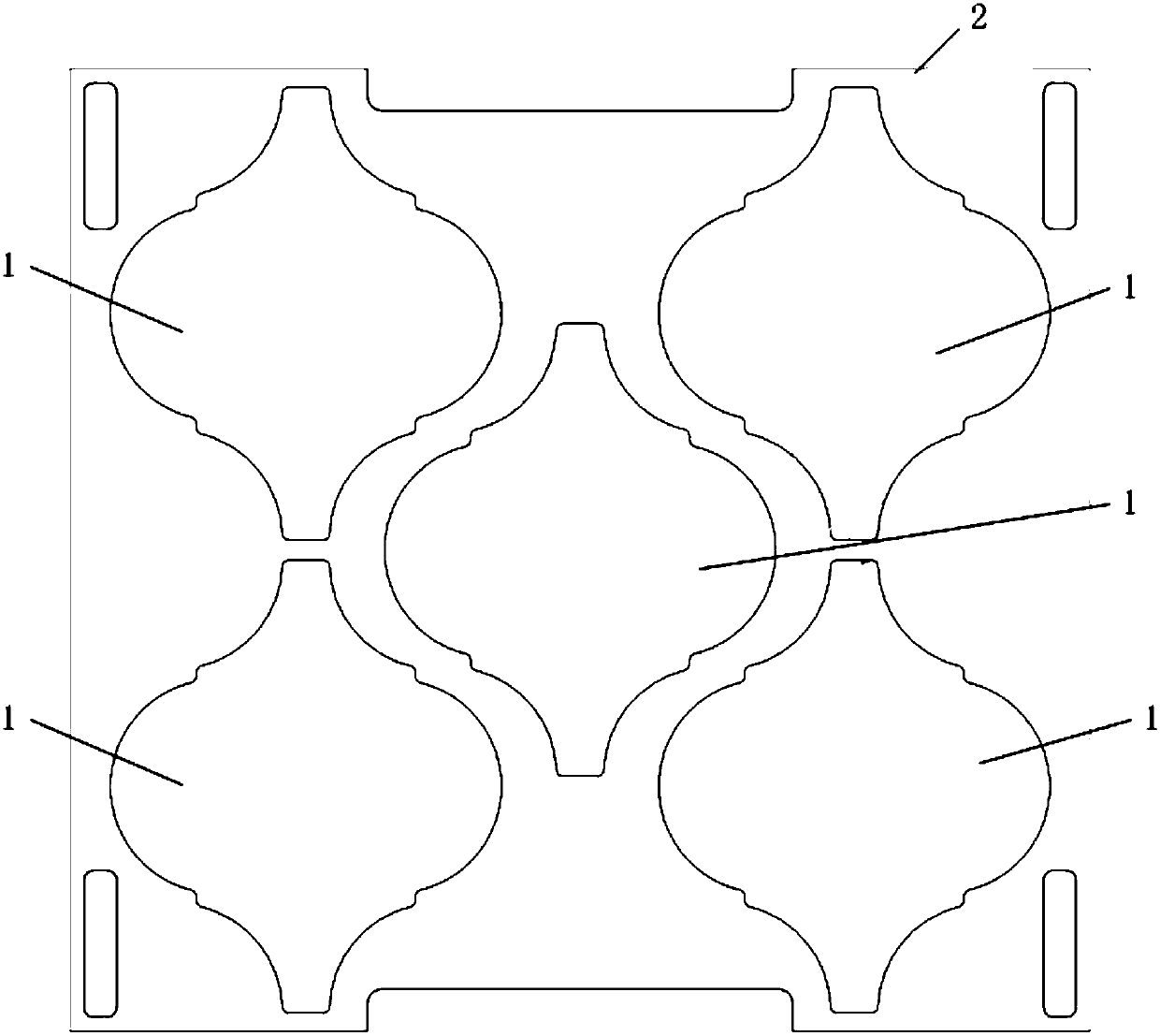 Preparation method of glass mosaic with marble patterns on the whole body