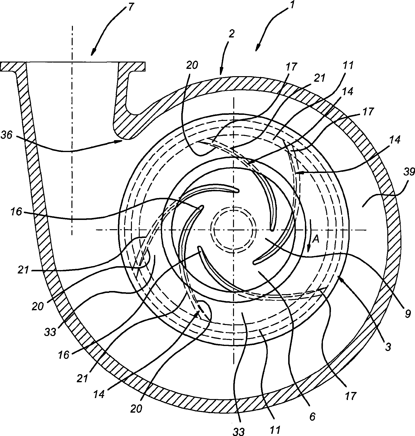 Centrifugal pump impeller