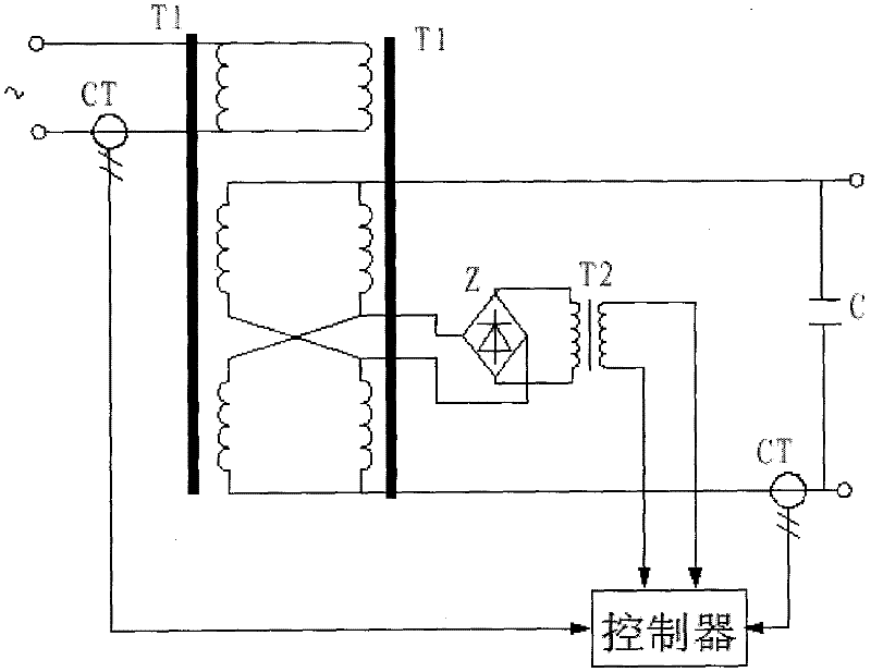 Industrial frequency resonance transformer