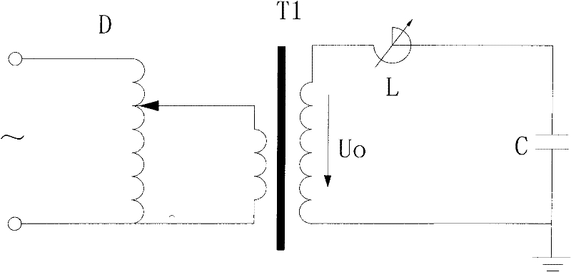 Industrial frequency resonance transformer