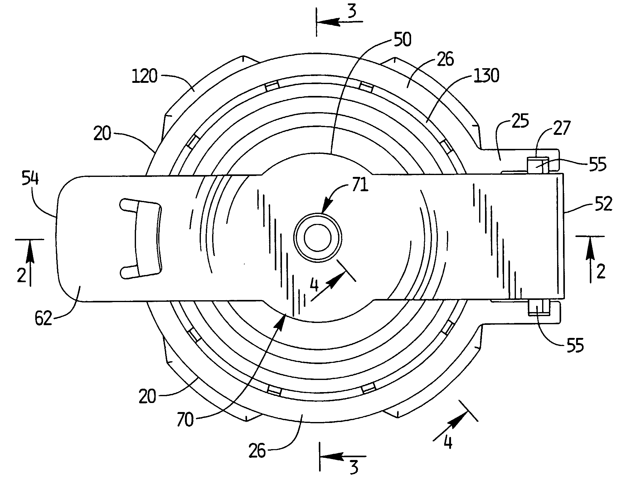 Adaptor cap trocar assembly