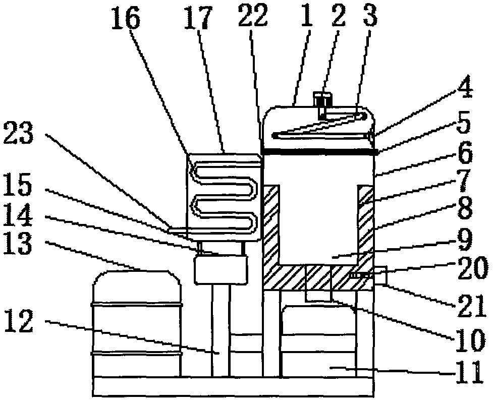 Portable cutting device used for partition plate processing