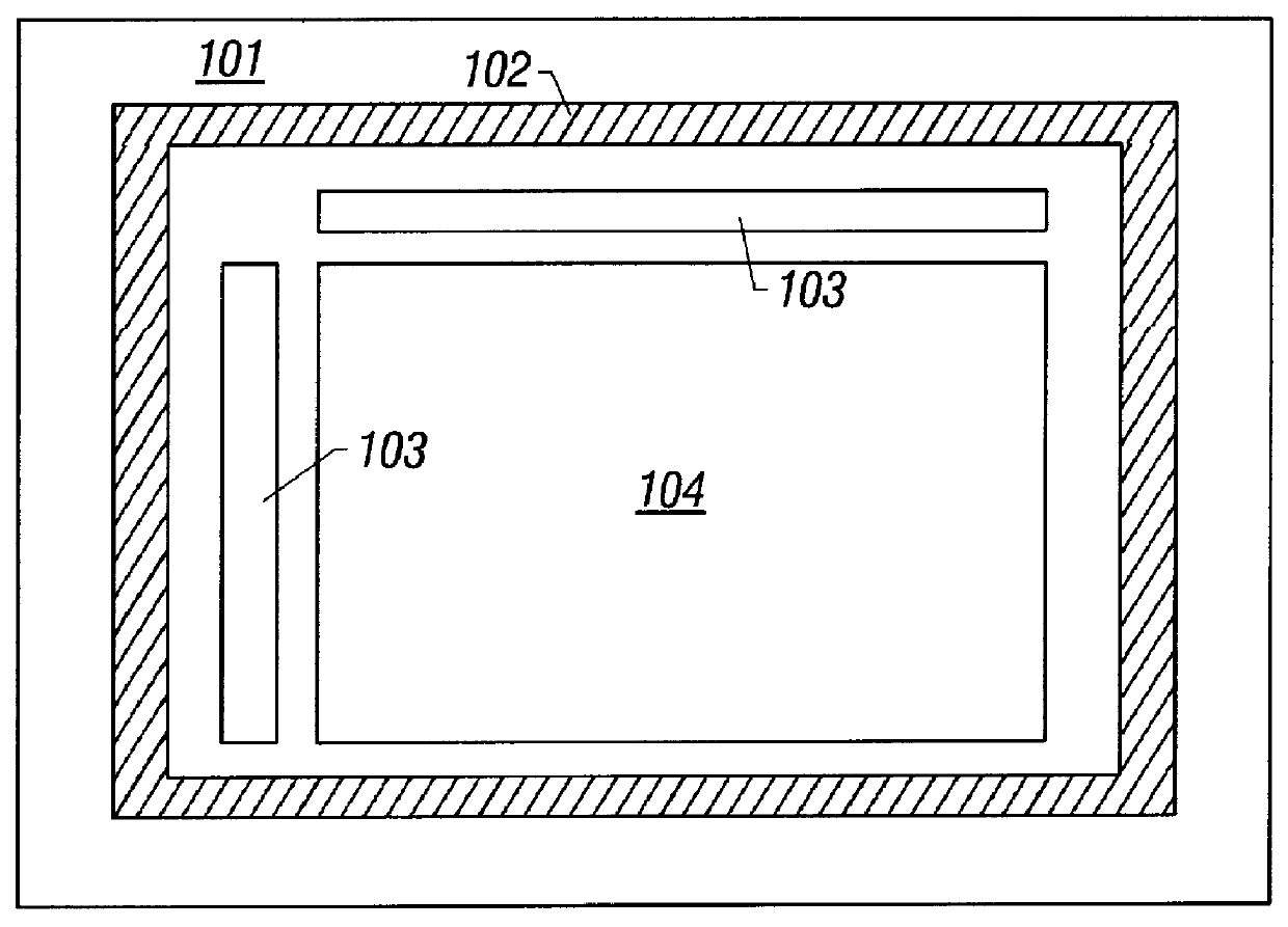 Active matrix display with sealing material