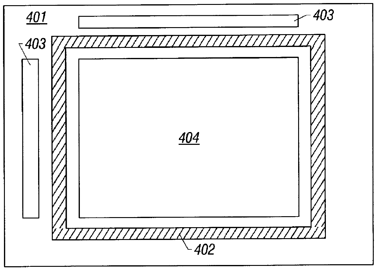 Active matrix display with sealing material