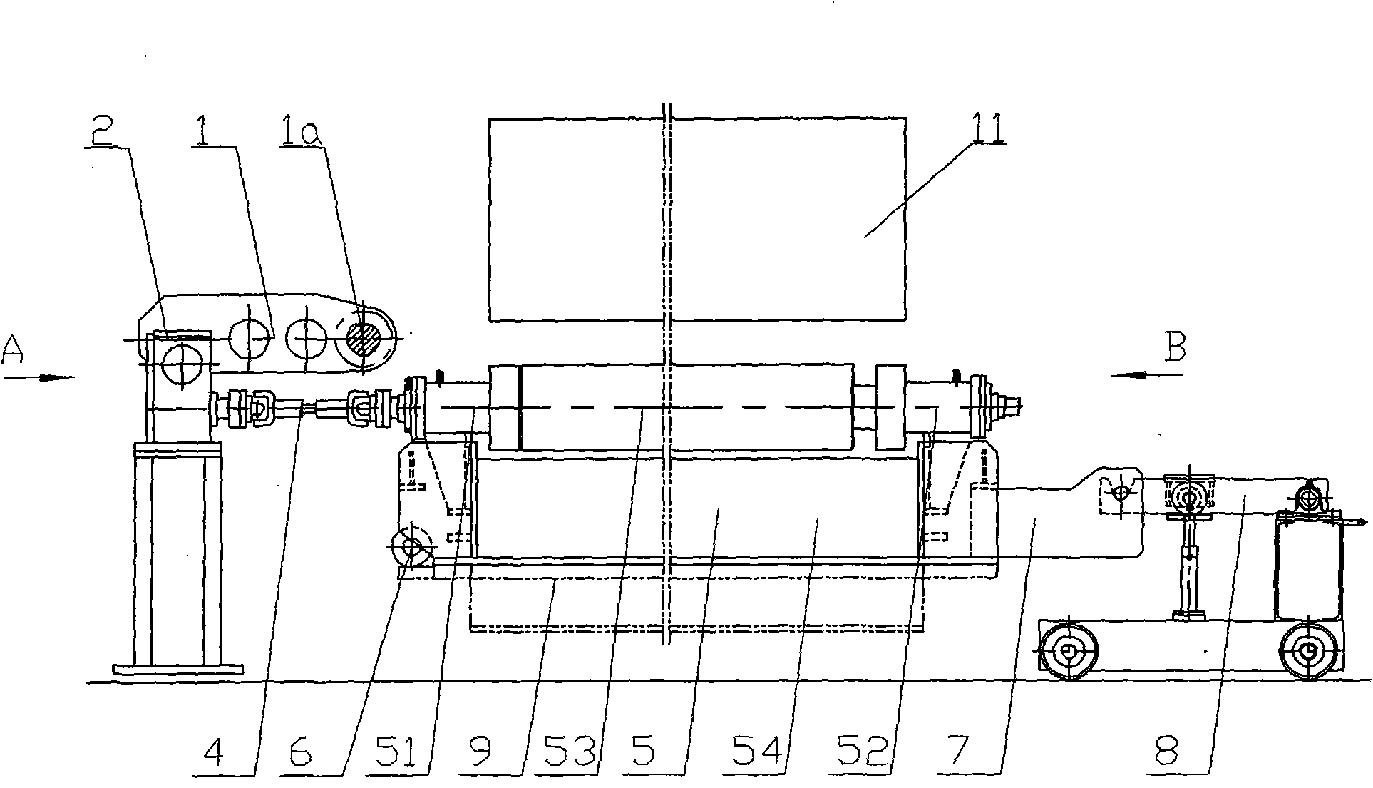 Float glass encapsulation box and roller replacing method thereof