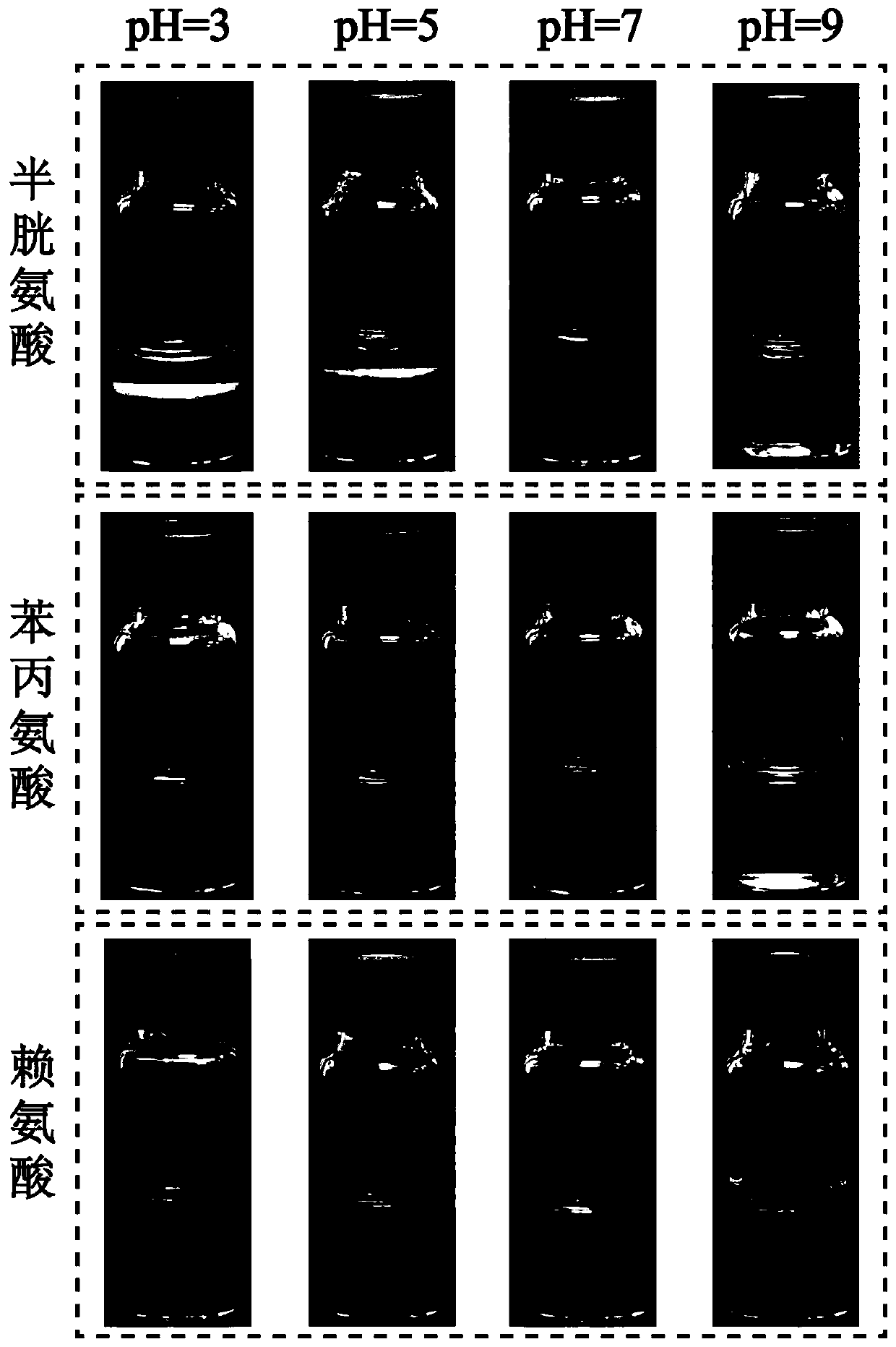 Method for preparing liquid metal nanoparticles from amino acid as ligand