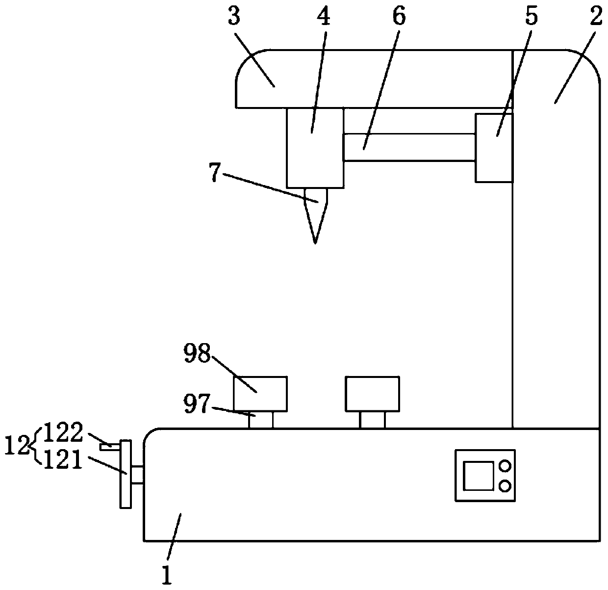 Intelligent production cutting device with automatic clamping