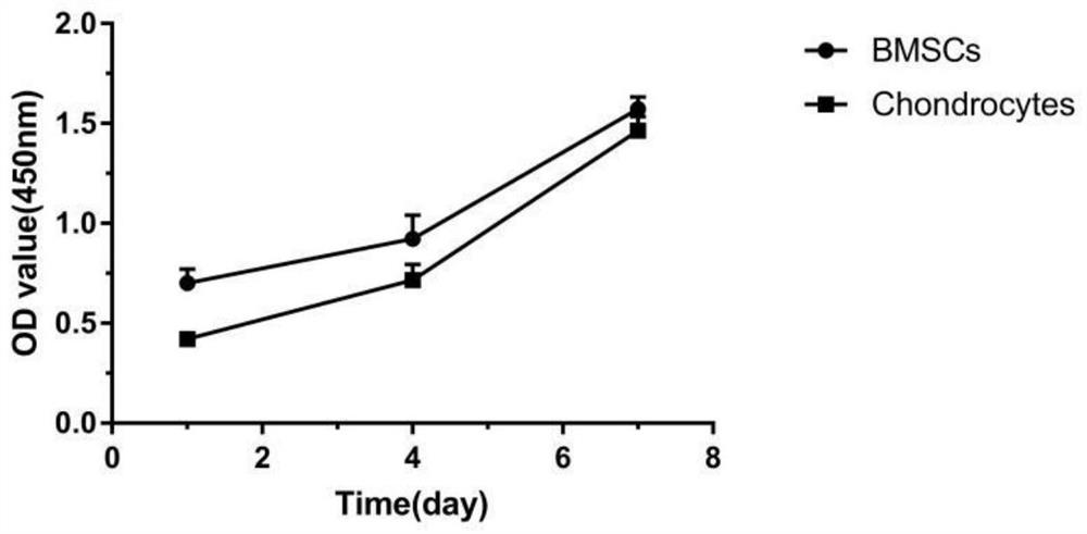 Double cross-linked integrated seamless composite hydrogel scaffold for articular cartilage repair