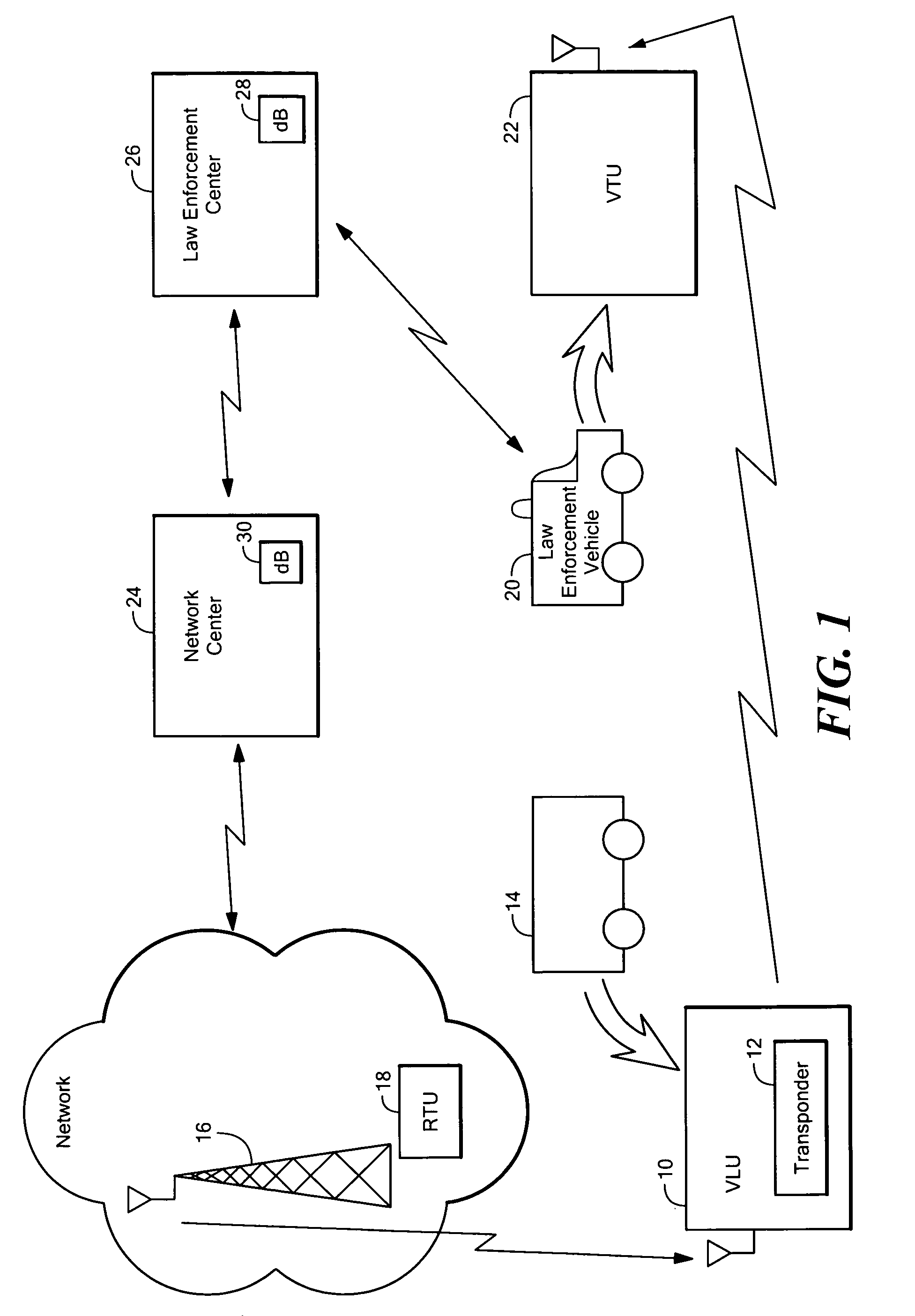 Vehicle locating unit with improved power management method