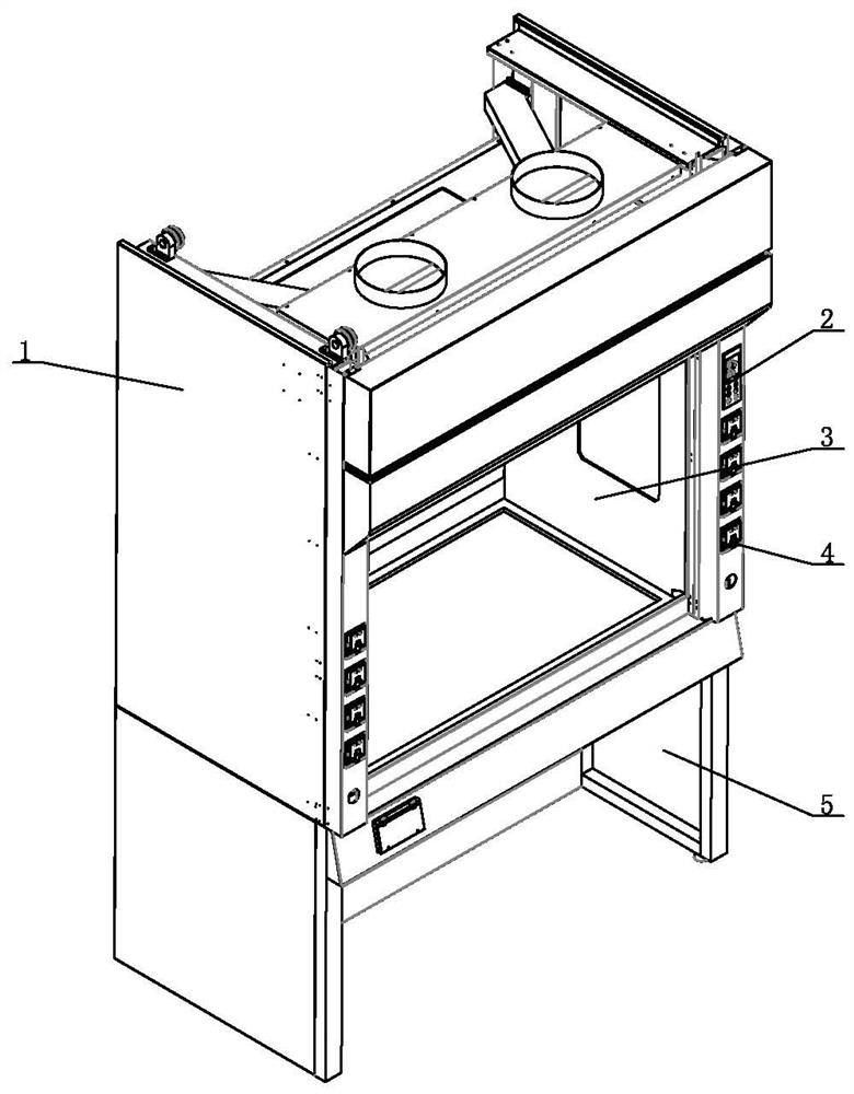 Low-carbon emission reduction type low-air-volume intelligent laboratory ventilation equipment