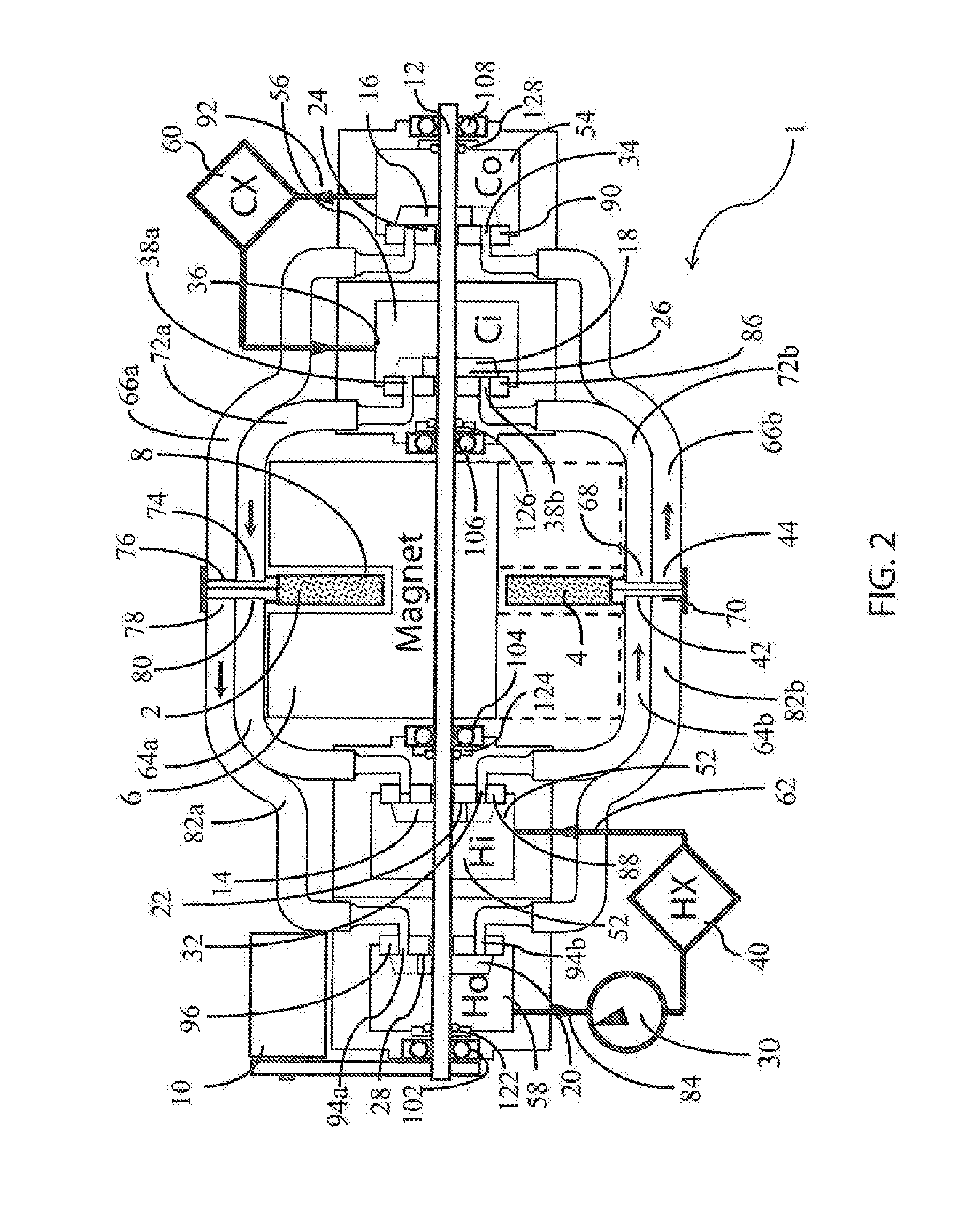 Magnetic Refrigeration System with Improved Coaxial Valve