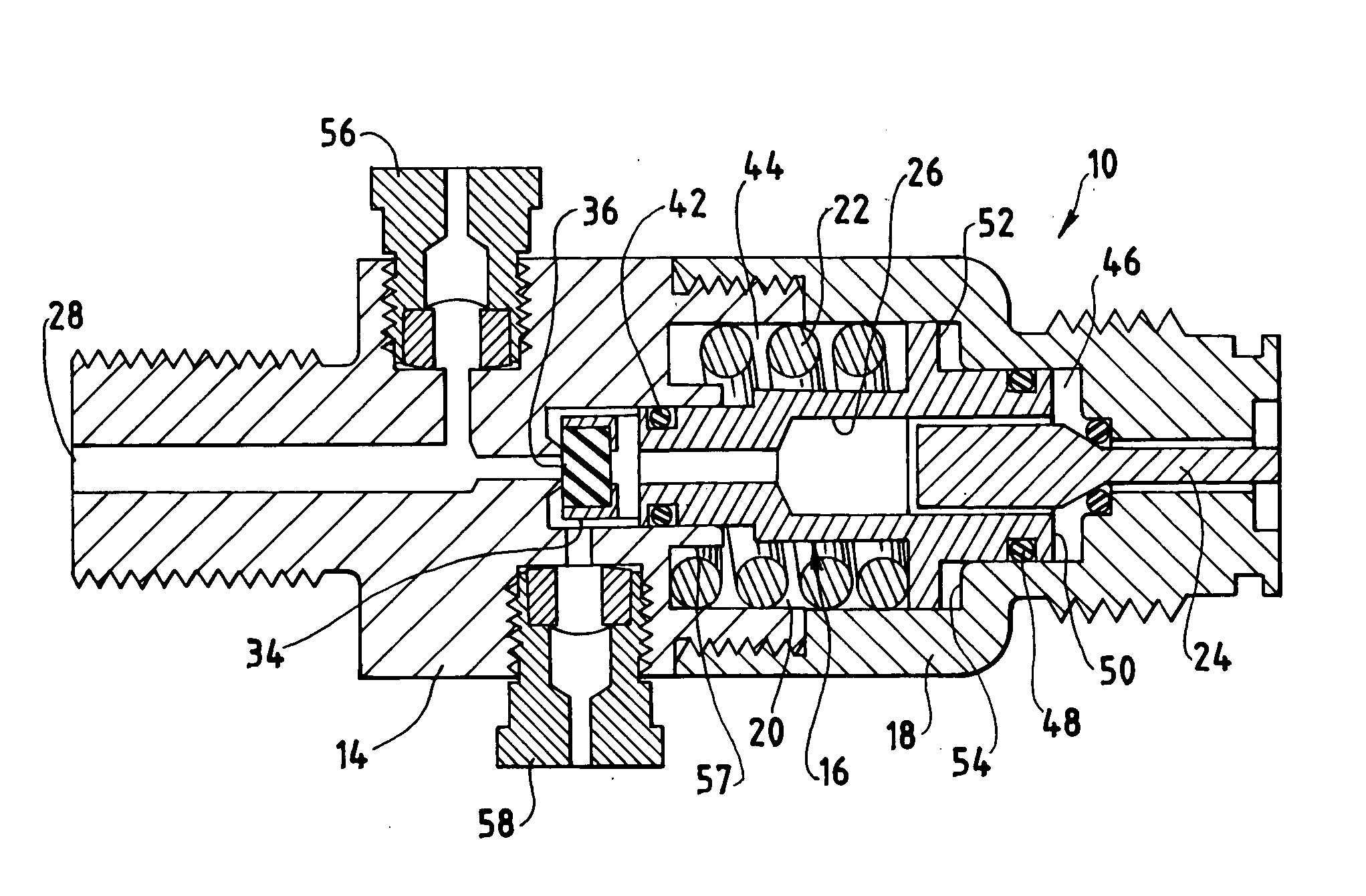 Direct acting gas regulator