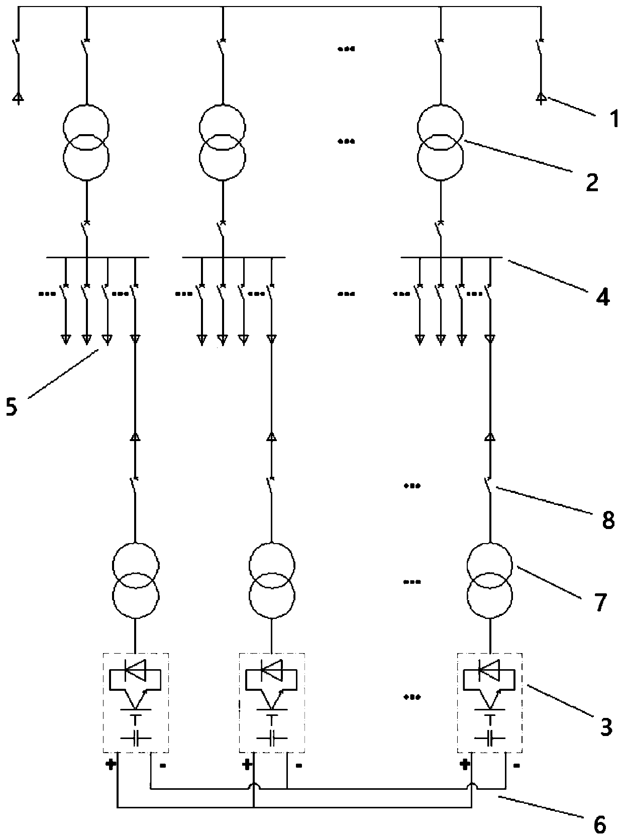 Internal flexible networking system of power utilization enterprise with multiple distribution transformers