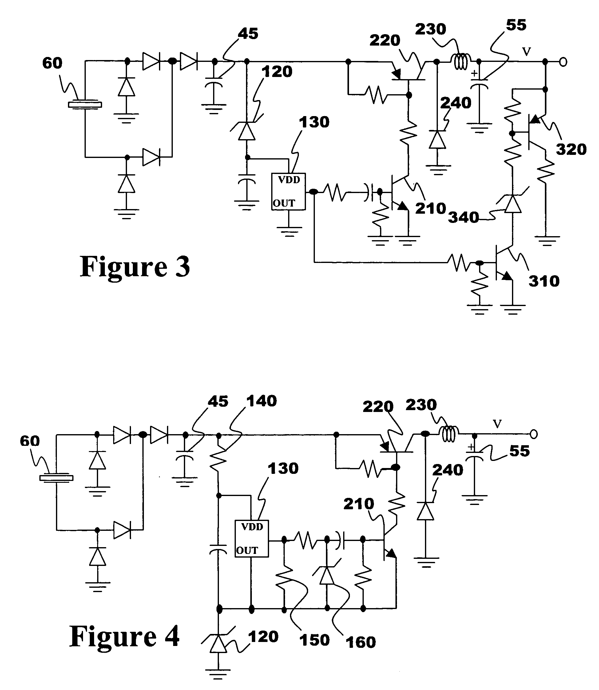 Power conversion from piezoelectric source with multi-stage storage