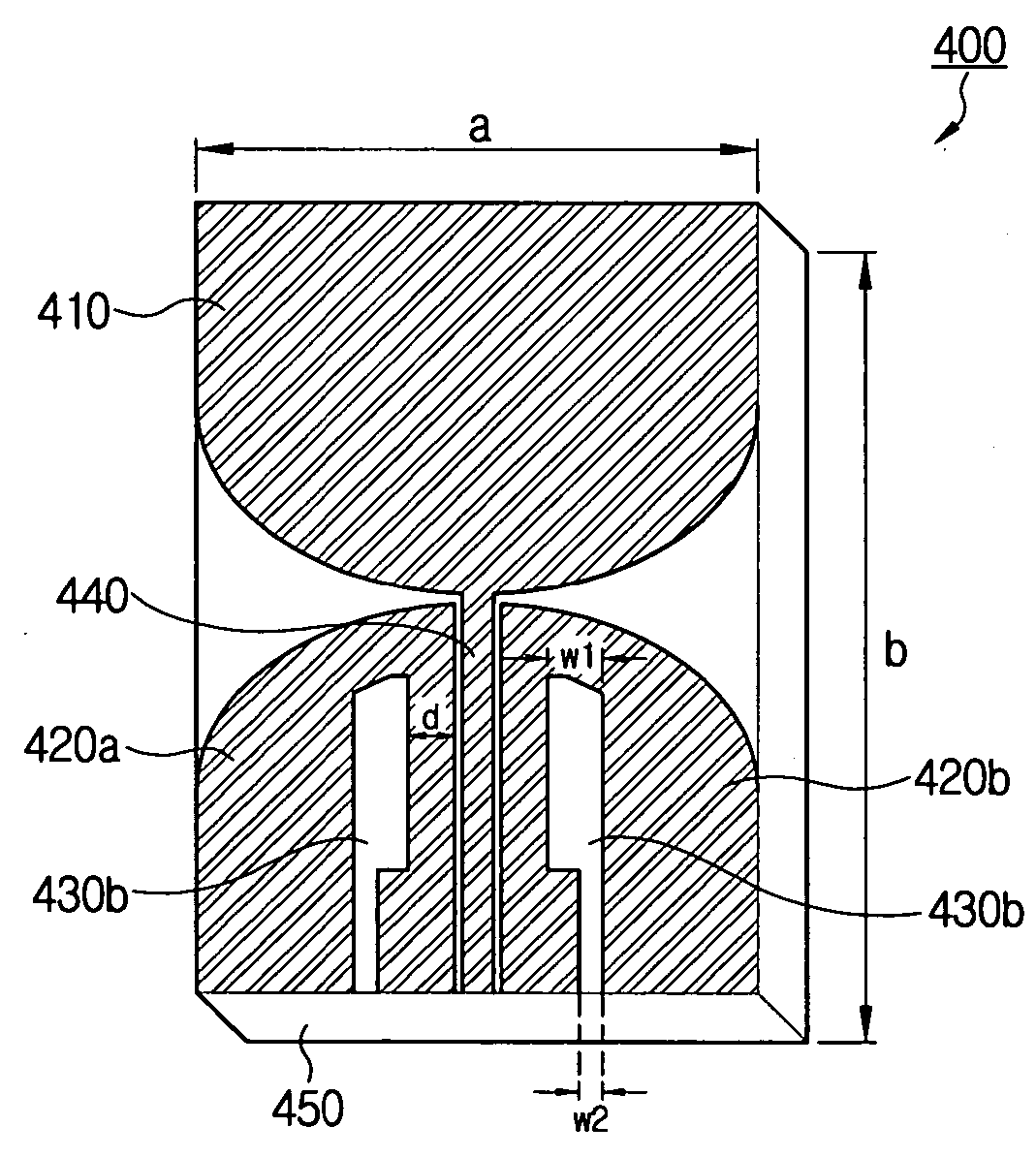 Substrate type dipole antenna having stable radiation pattern