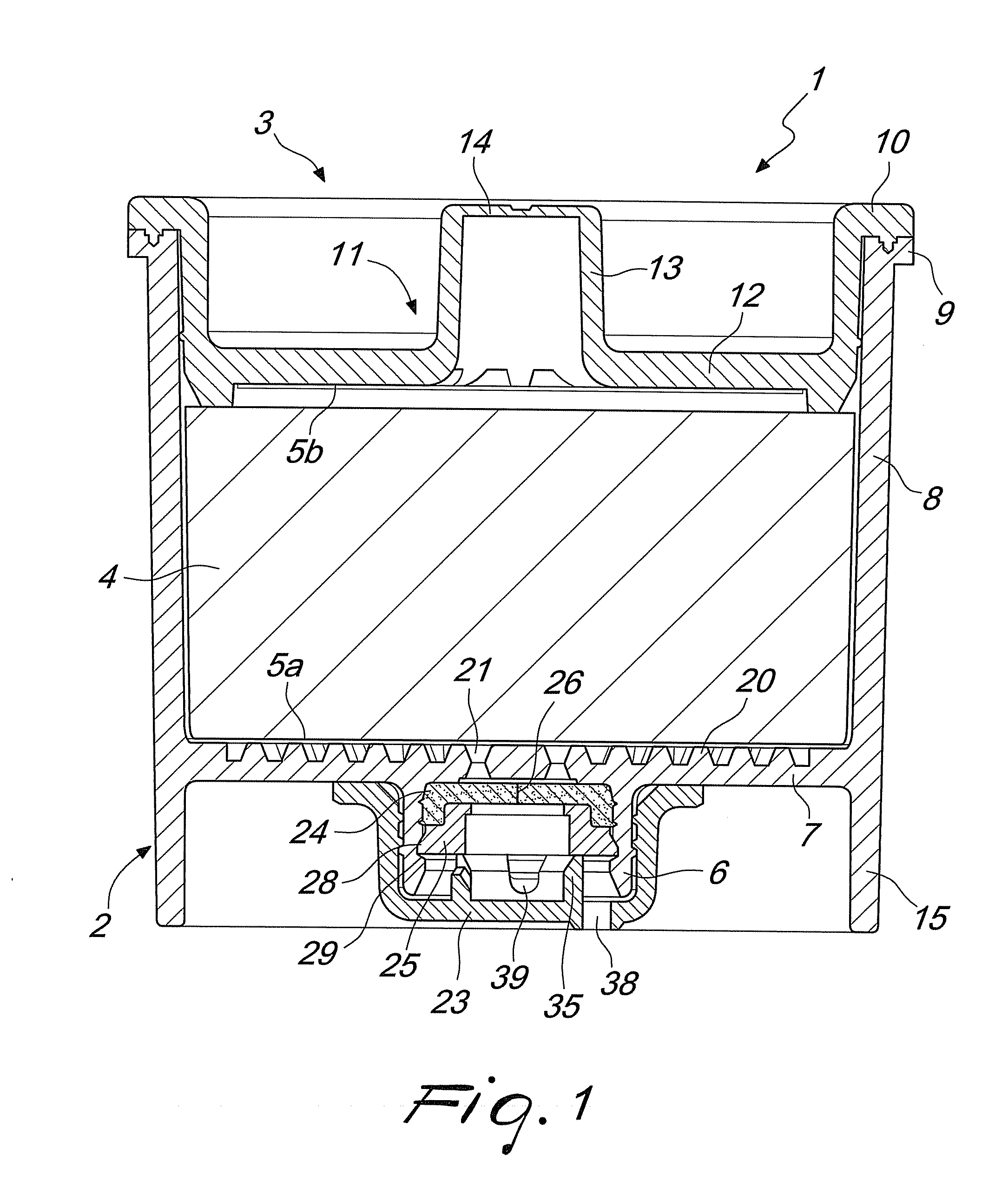 Method for extracting espresso coffee particularly from a cartridge with crema generating septum, and beverage obtainable from the method