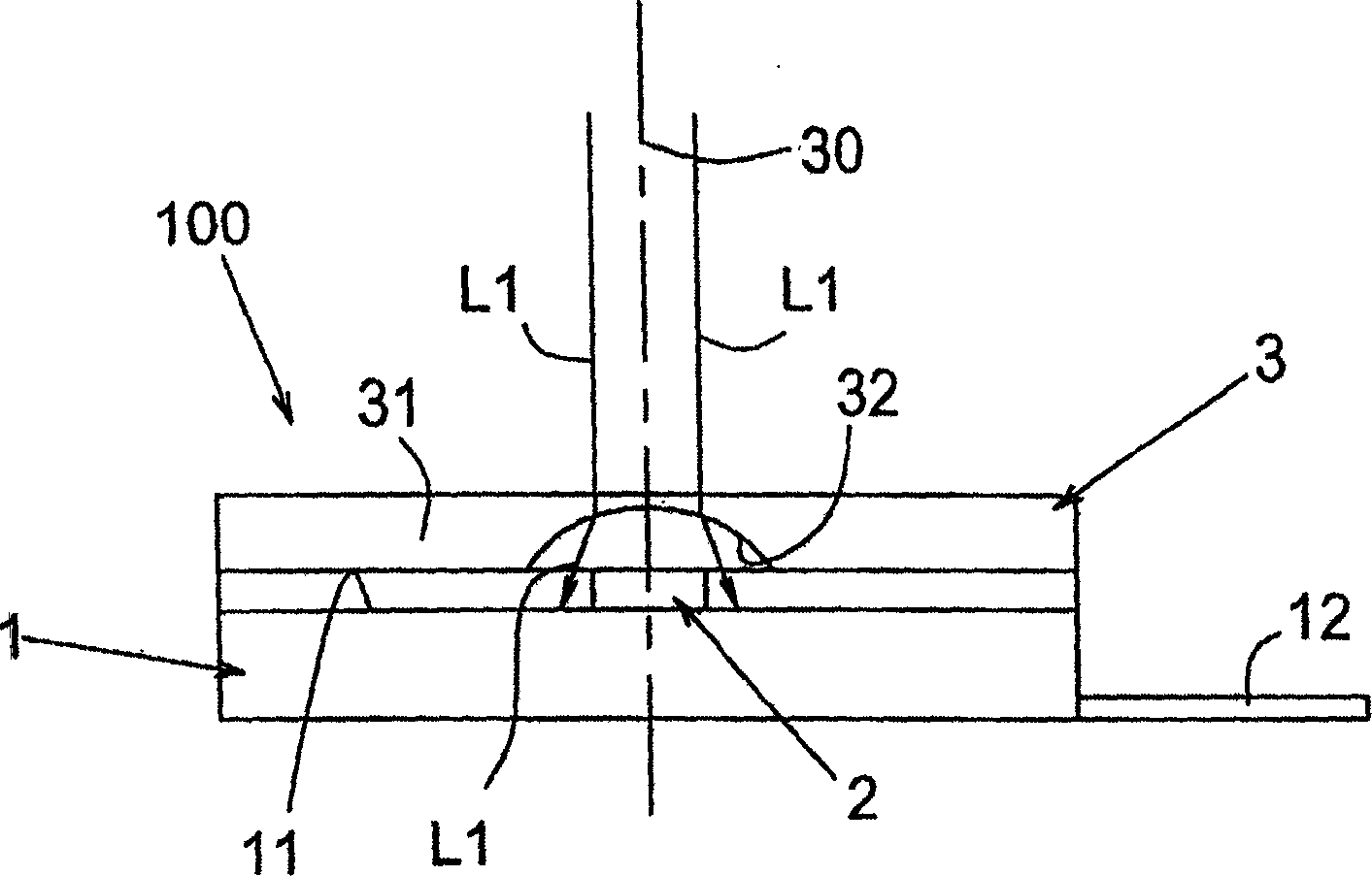 Hollow packaged emission module in bidirectional optical transmit receive module