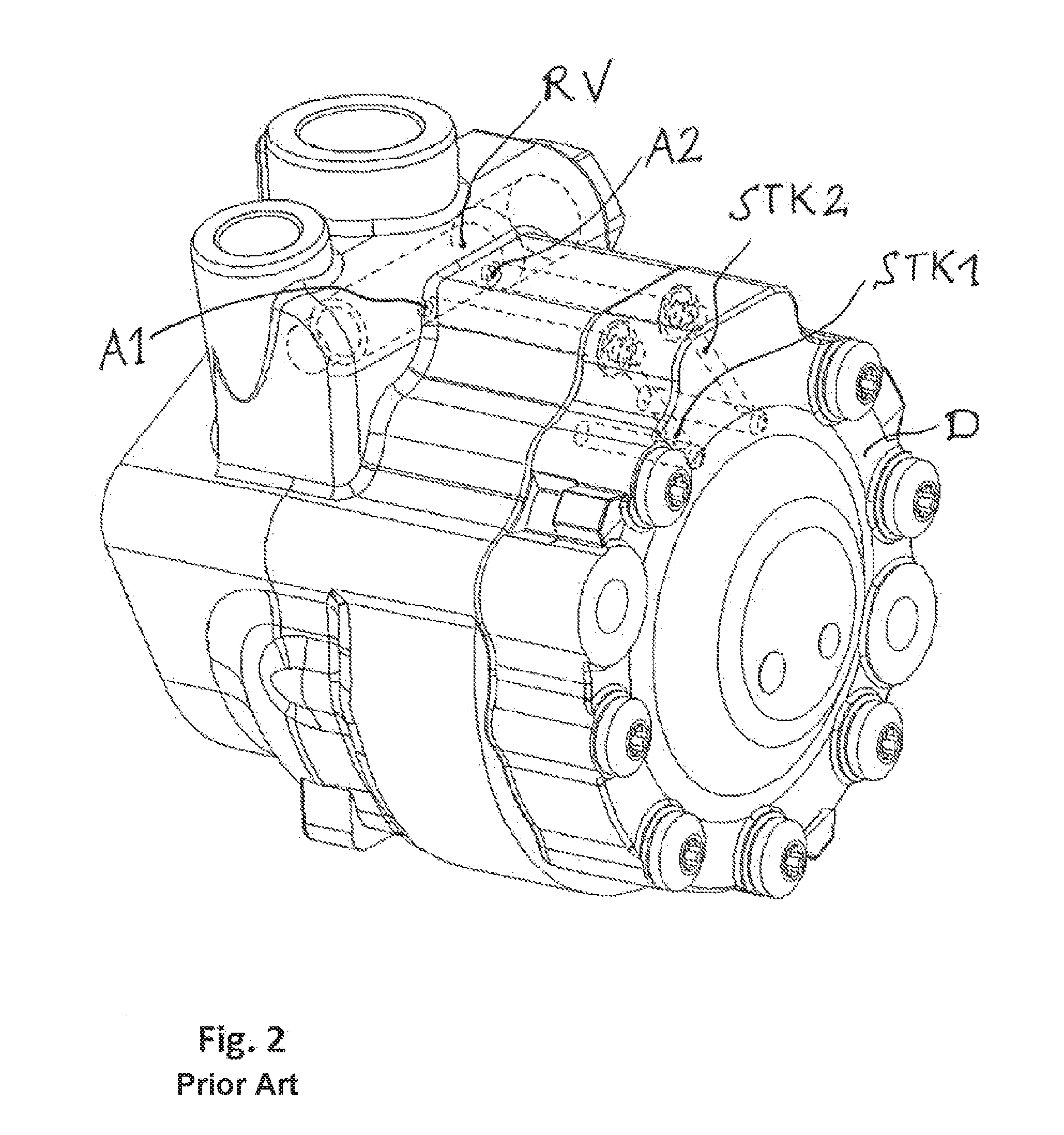 Vane pump with adjustable delivery volume