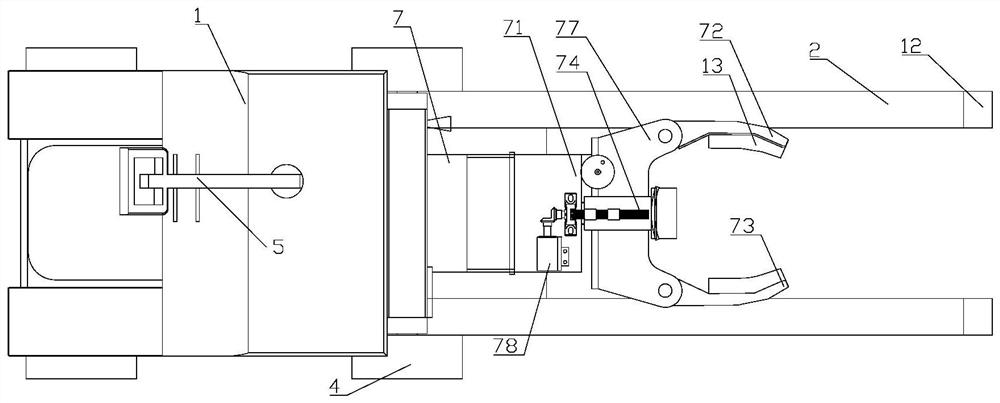 Forklift robot with picking and placing function