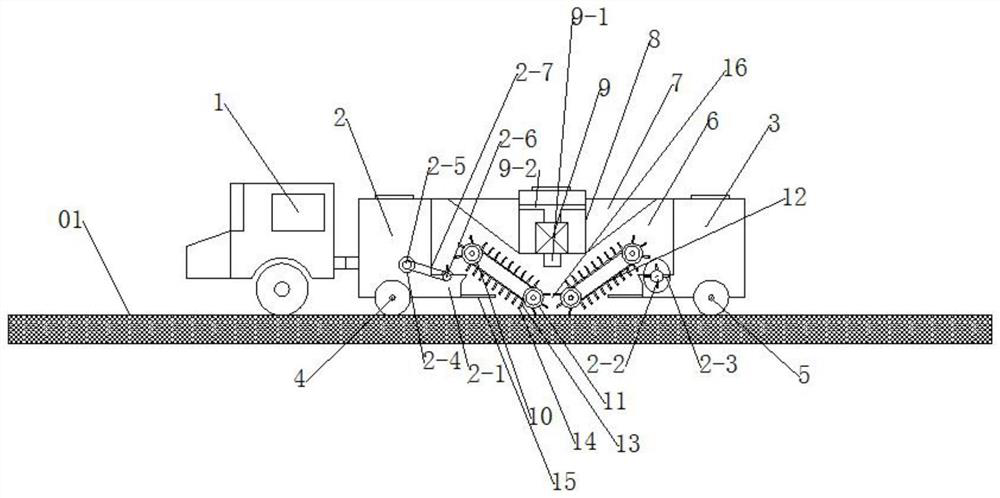 Expressway garbage cleaning device