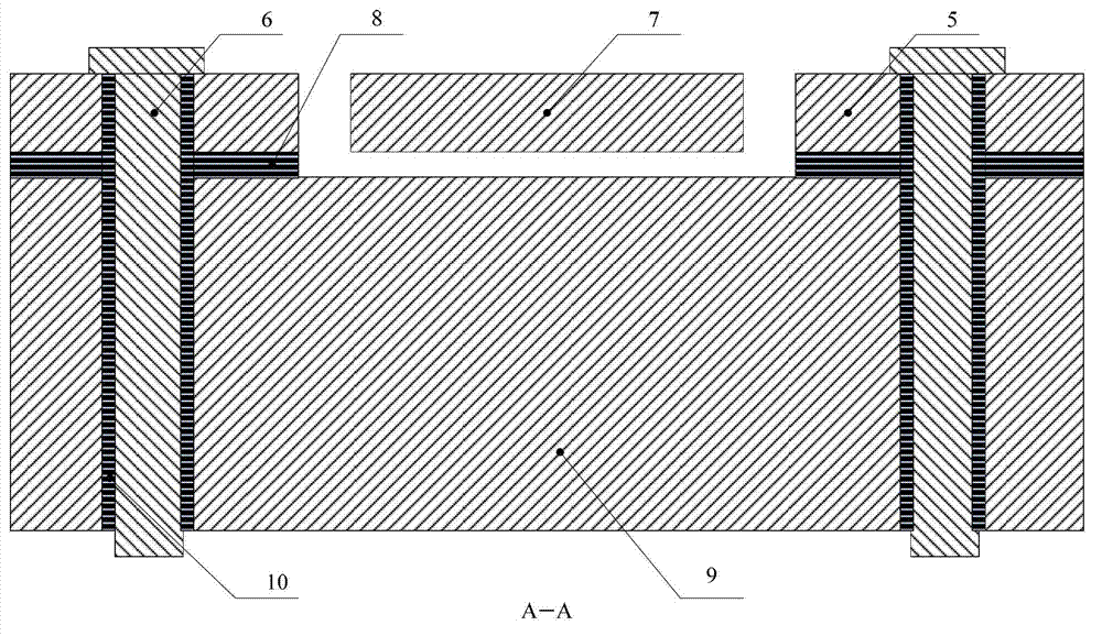 Micro capacitance-type wall shear stress sensor and manufacturing method thereof based on through silicon via (TSV) technology