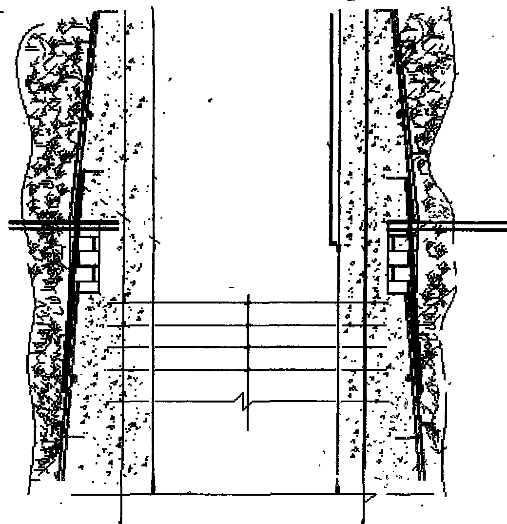 Artificial digging repair novel construction method for collapse ultra-deep shaft