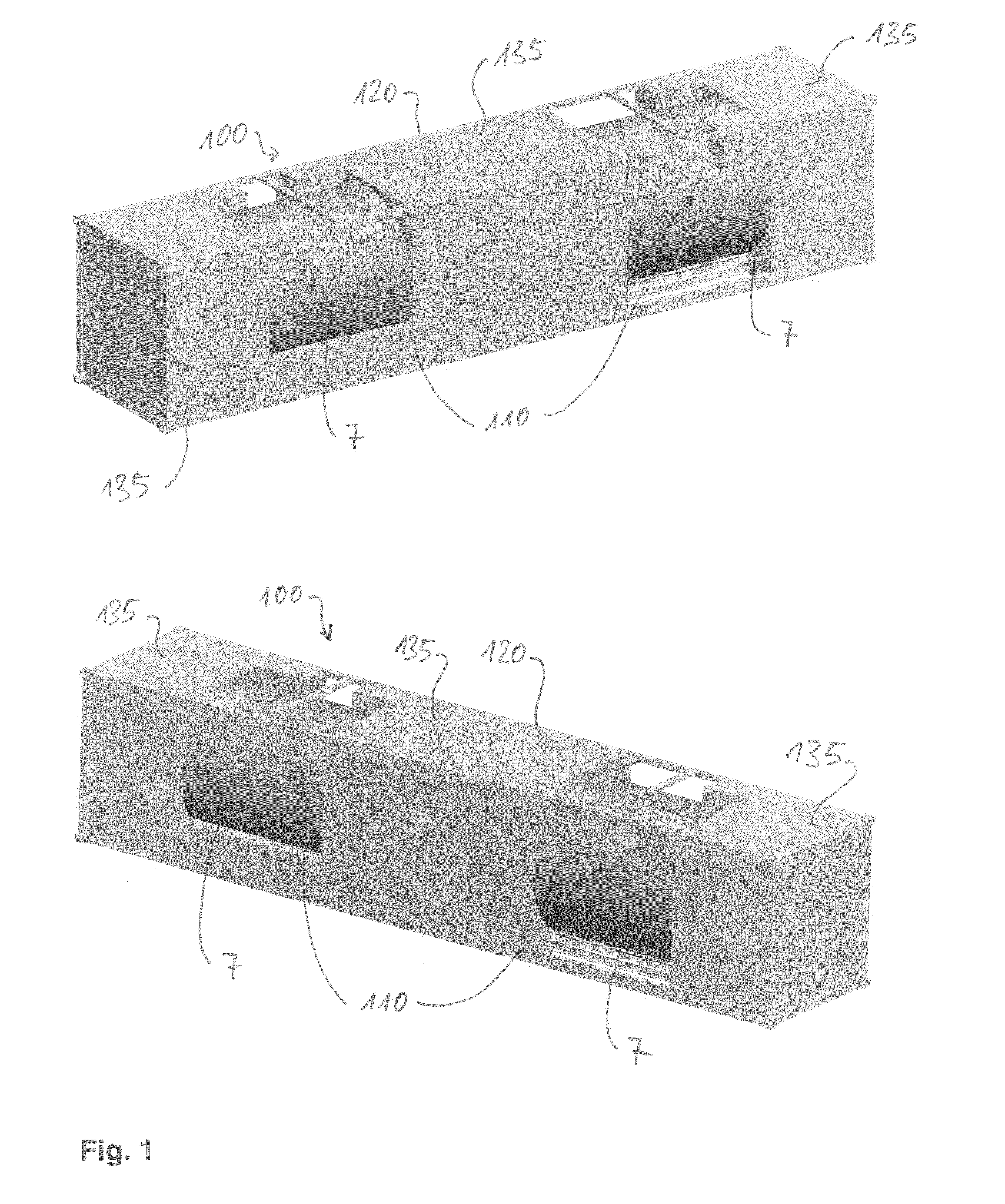 Tank container for transport and storage of cryogenic liquefied gases