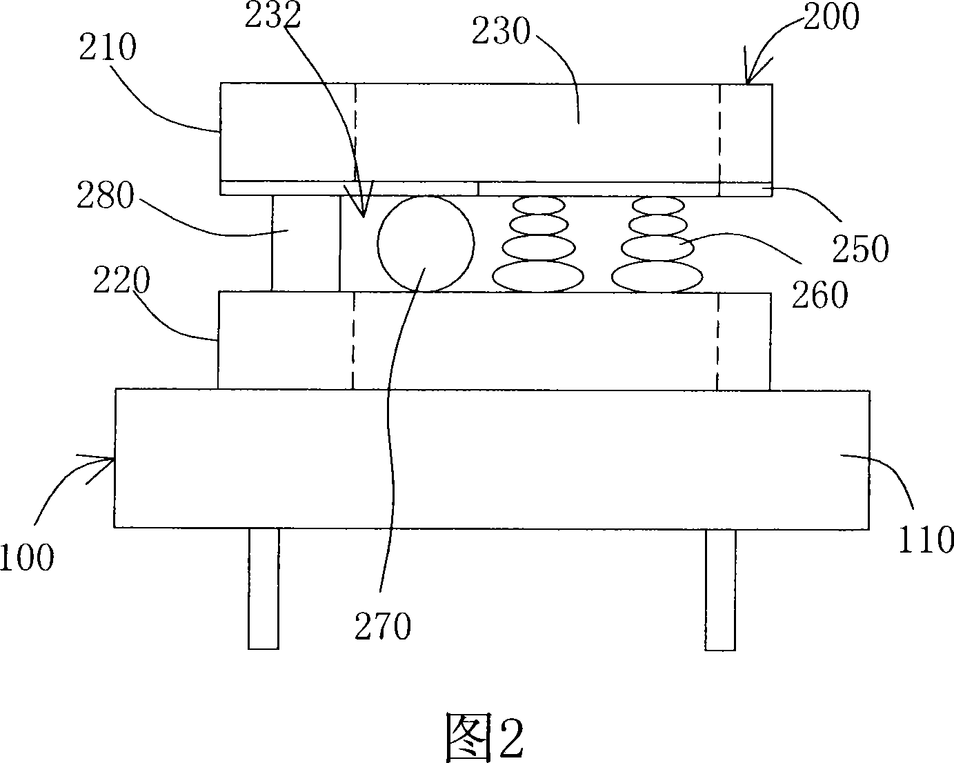 Liquid crystal display panel support