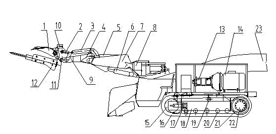 Intelligent excavation broken-type loader