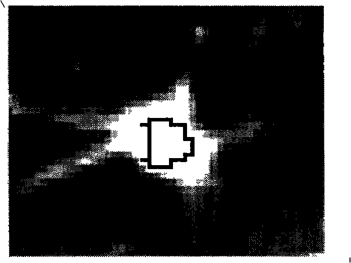 Method for automatically separating adherent hyaline-vascular type lung nodule in CT image